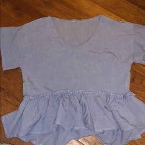 Lilac Peplum Top